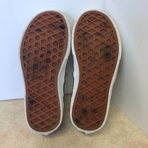 Vans Asher Classic Slip On Rainbow Checkered Sneakers Youth Missy Size 12 - Picture 7 of 11